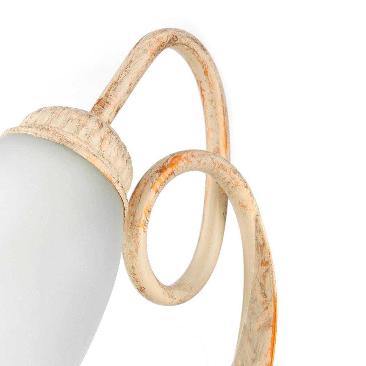 Tischleuchte 4250/la - Weiß, KONVENTIONELL, Glas/Metall (23/33cm)