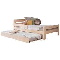 Bett Bennet Naturfarben inkl. Zubehör, 120x200 cm - Naturfarben, MODERN, Holz/Textil (120/200cm) - MID.YOU