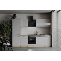 Küchenleerblock Merle Weiß/Eichefarben B: 280cm - Eichefarben/Weiß, Basics, Holzwerkstoff (280cm) - Respekta