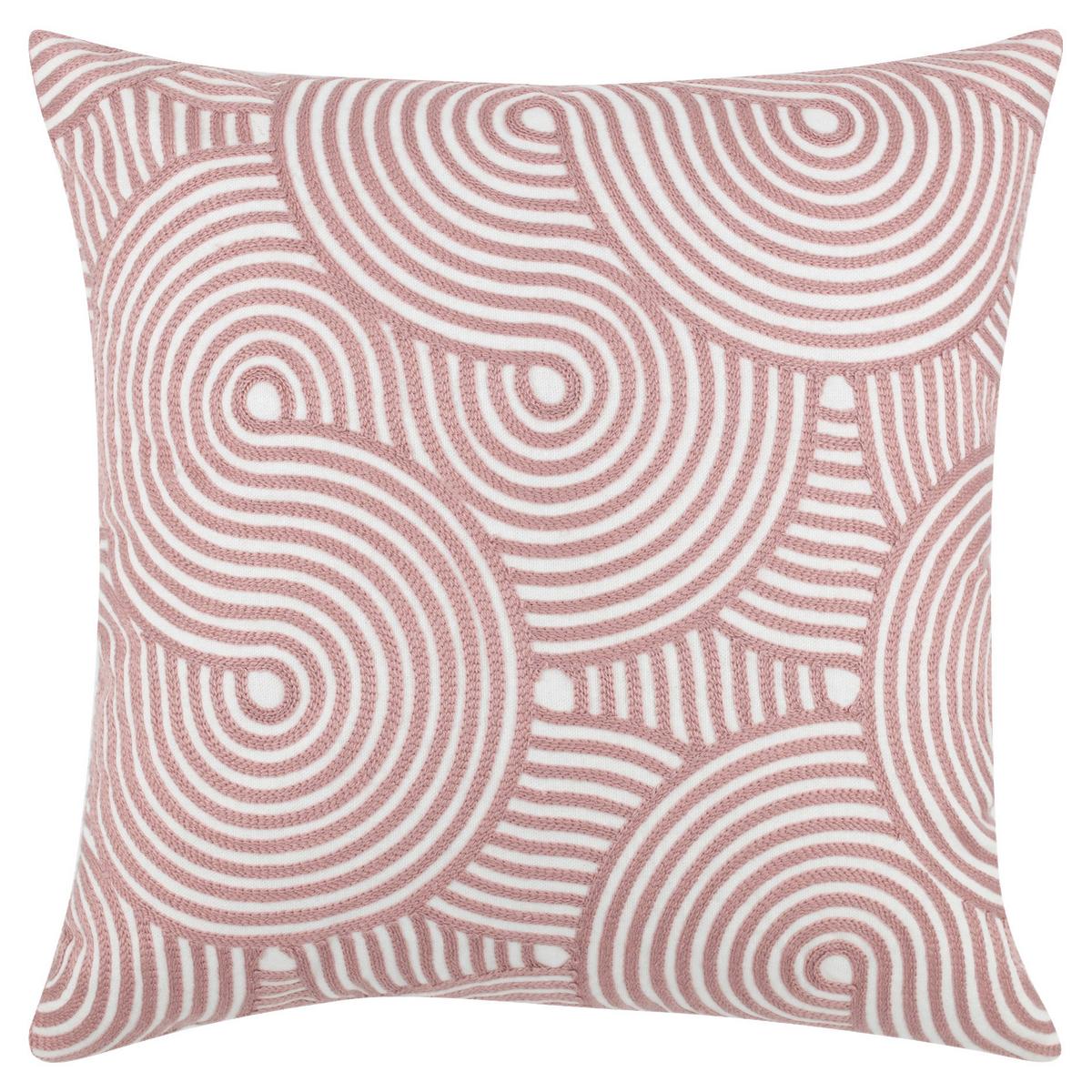 Zierkissen Jessie 45x45 cm Polyester Rosa mit Zipp - Rosa, MODERN, Textil (45/45cm) - Luca Bessoni