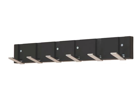Hakenleiste Andrea - Zinkfarben/Schwarz, MODERN (48.4/7.2/2cm) Hakenleiste Andrea - Zinkfarben/Schwarz, MODERN (48.4/7.2/2cm)