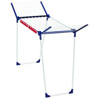 Wäscheständer Pegasus 150 Lxbxh: 157x55x87 Cm, Klappbar - Blau/Weiß, Basics, Kunststoff/Metall (157/55/87cm) - Leifheit
