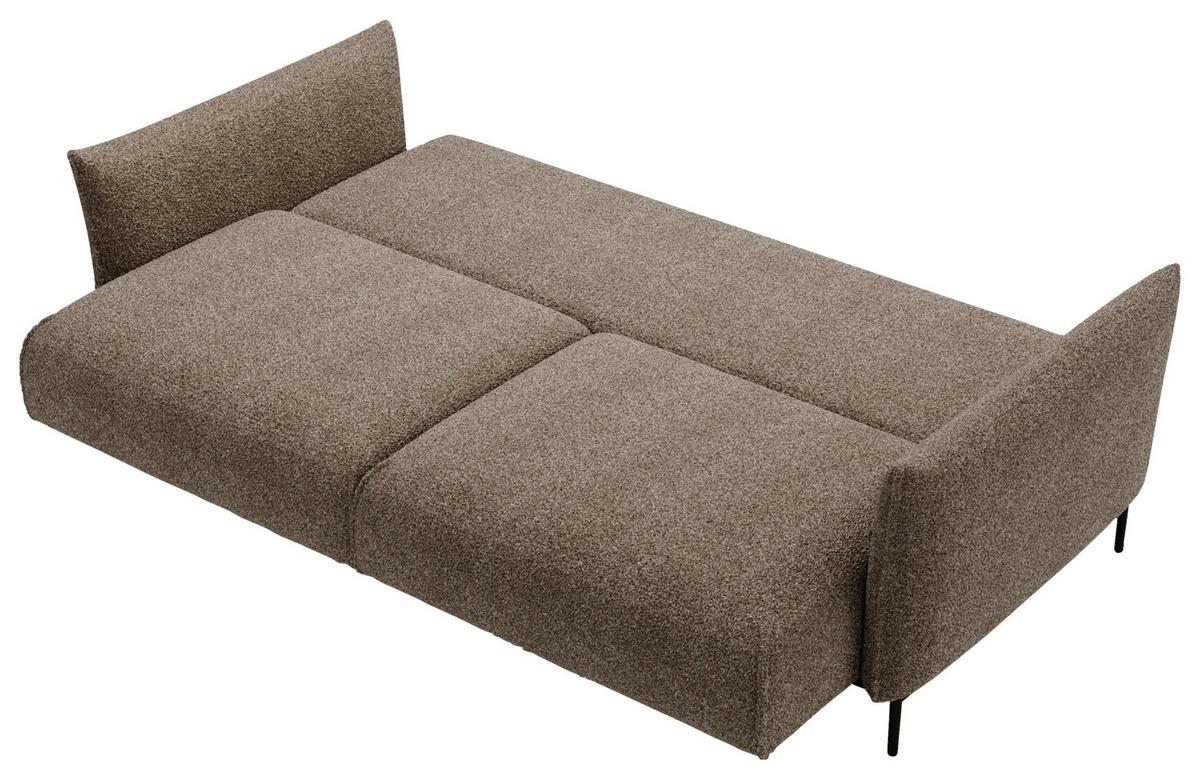 Bueno Hellbraun B: 223 Cm - Hellbraun/Schwarz, Design, Textil (223/96/95cm) - Livetastic