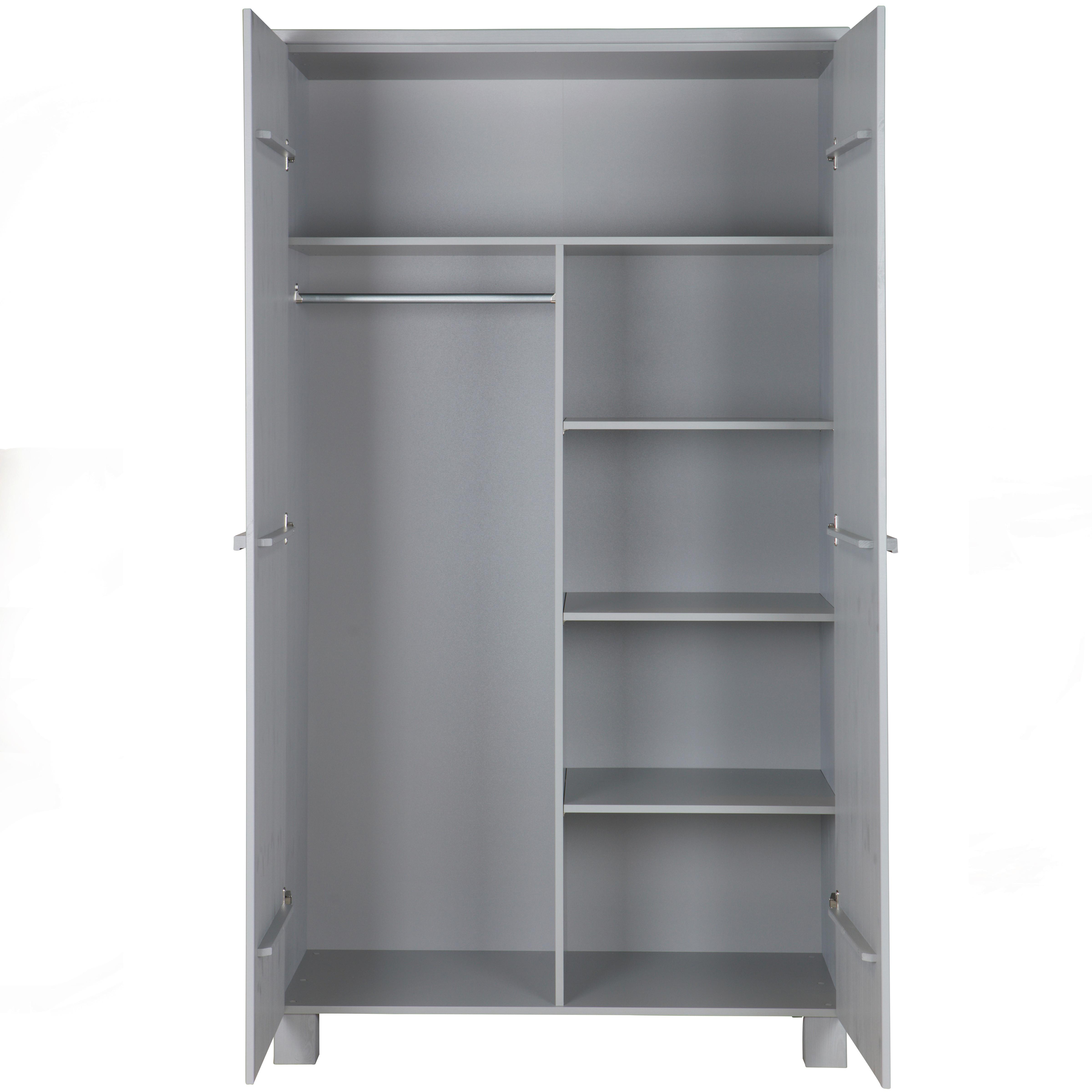 Garderobenschrank Dennis Grau B: 111 cm