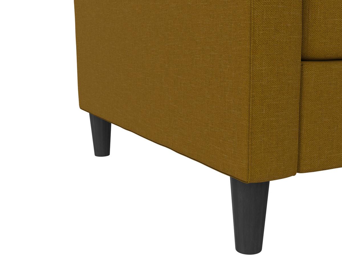 Schlafsofa Palermo Currygelb, mit Schlaffunktion - Currygelb/Schwarz, Basics, Textil (207/86/86cm) - Livetastic