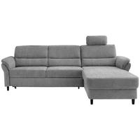Ecksofa Cavoli, Grau S: 279x176 cm - Schwarz/Grau, MODERN, Textil (279/176cm) - Livetastic