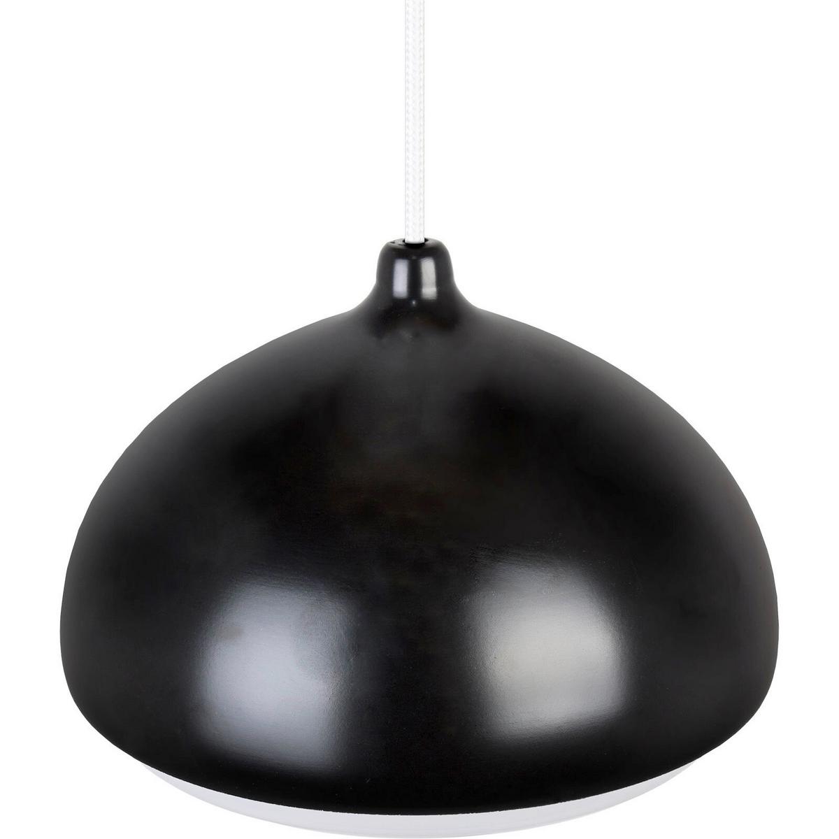 HÄNGELEUCHTE 8550239 ACORN II - Schwarz/Weiß, Design, Holz (22.5/90-140cm)