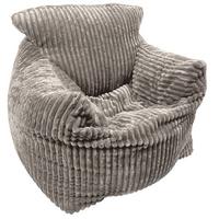 Sedací vak VALLVIK, svetlosivý menčester TILIA - svetlosivá, Design, textil (90/85/100cm)