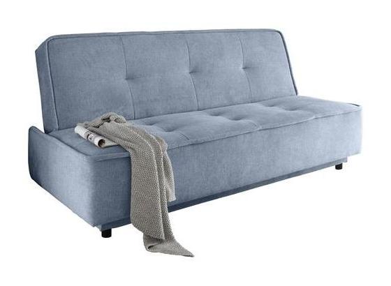 Schlafsofa Delia B: ca. 206 cm - Blau/Schwarz, MODERN, Holzwerkstoff/Textil (206/95/95cm) - Carryhome Schlafsofa Delia B: ca. 206 cm - Blau/Schwarz, MODERN, Holzwerkstoff/Textil (206/95/95cm) - Carryhome