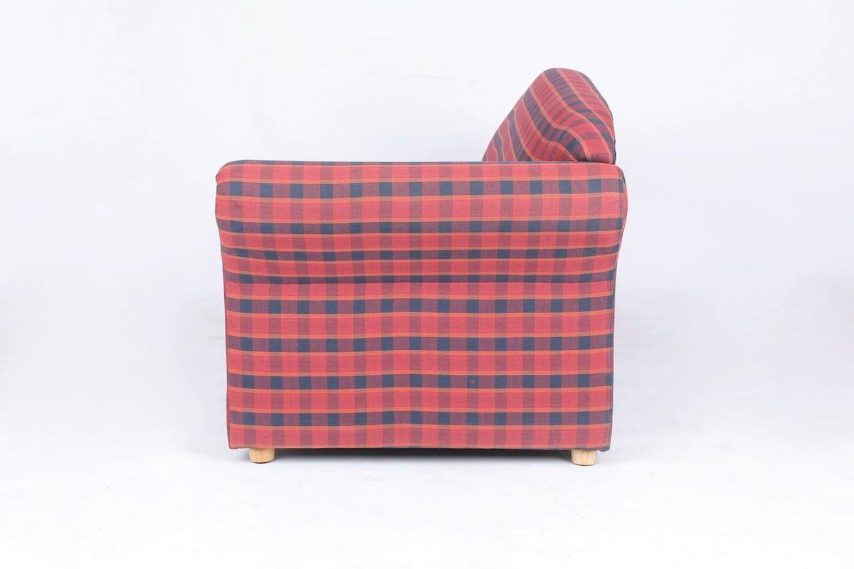 3-Sitzer Loretta, Armlehne rechts, ca.193x83x85 cm - Bordeaux/Rot, Basics, Holz/Holzwerkstoff (193/83/85cm)