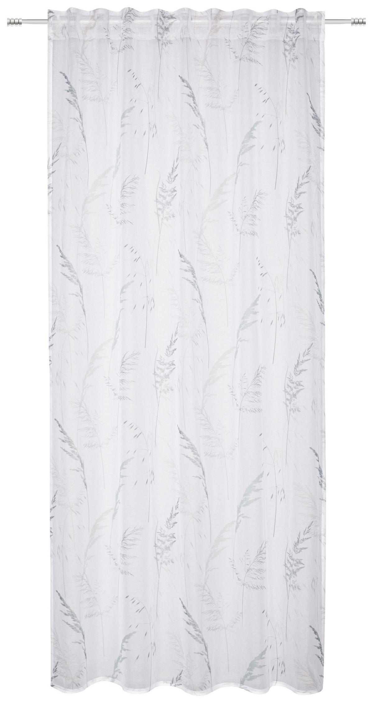 Fertigvorhang Dobby - Mintgrün, ROMANTIK / LANDHAUS, Textil (135/245cm) - James Wood