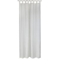 Vorhang mit Schlaufen und Band Lena 135x255 cm Offwhite - Naturfarben, MODERN, Textil (135/255cm) - Luca Bessoni