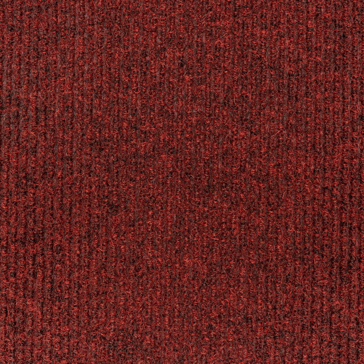 Teppichfliese Rot Solid Rib 50x50 cm Florhöhe 2,5 mm - Basics, Textil (50/50cm)