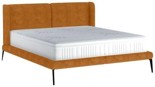 Polsterbett Tessina Sorisso - Currygelb/Schwarz, MODERN, Textil (180/200cm) - Livetastic