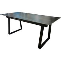 Kihúzható Asztal Rio  180 Giga-S - fekete/szürke, Modern, fém/kerámia (180-220/75/90cm)