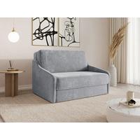 Schlafsofa Fly Grau, B: 136 cm - Schwarz/Grau, Design, Textil (136/86/113cm) - MID.YOU