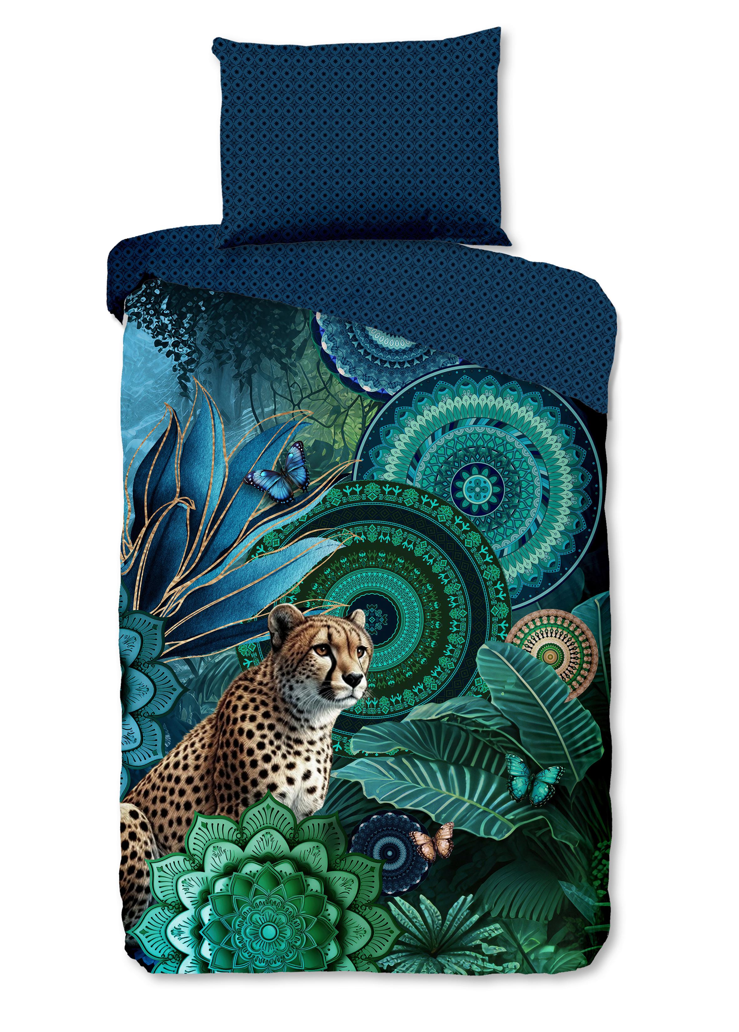 BETTWÄSCHE NYAH - Blau/Multicolor, Design, Textil (140/200cm)
