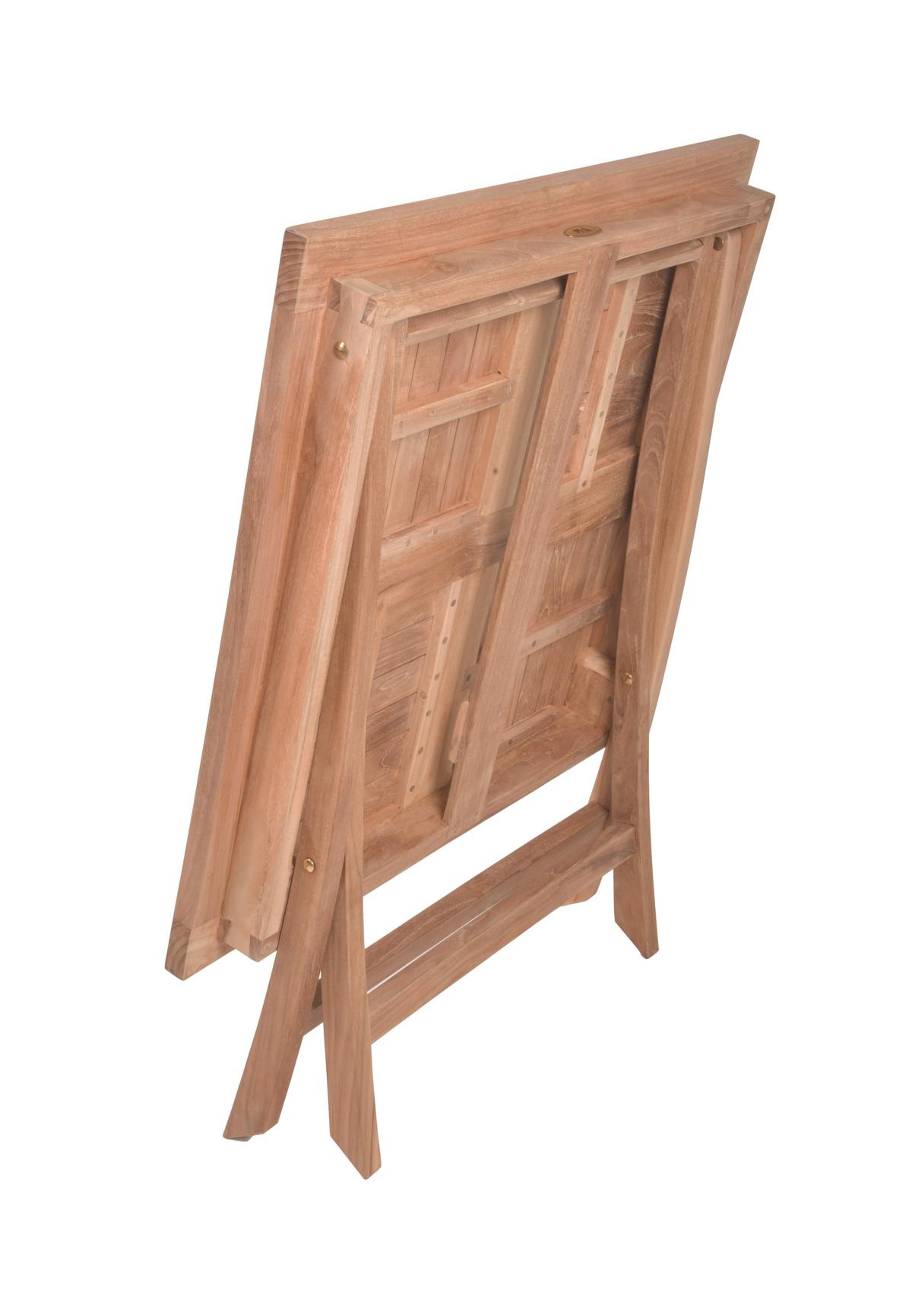 Gartenklapptisch Cidora - Braun, Basics, Holz (80/80/75,5cm) - Gardenson