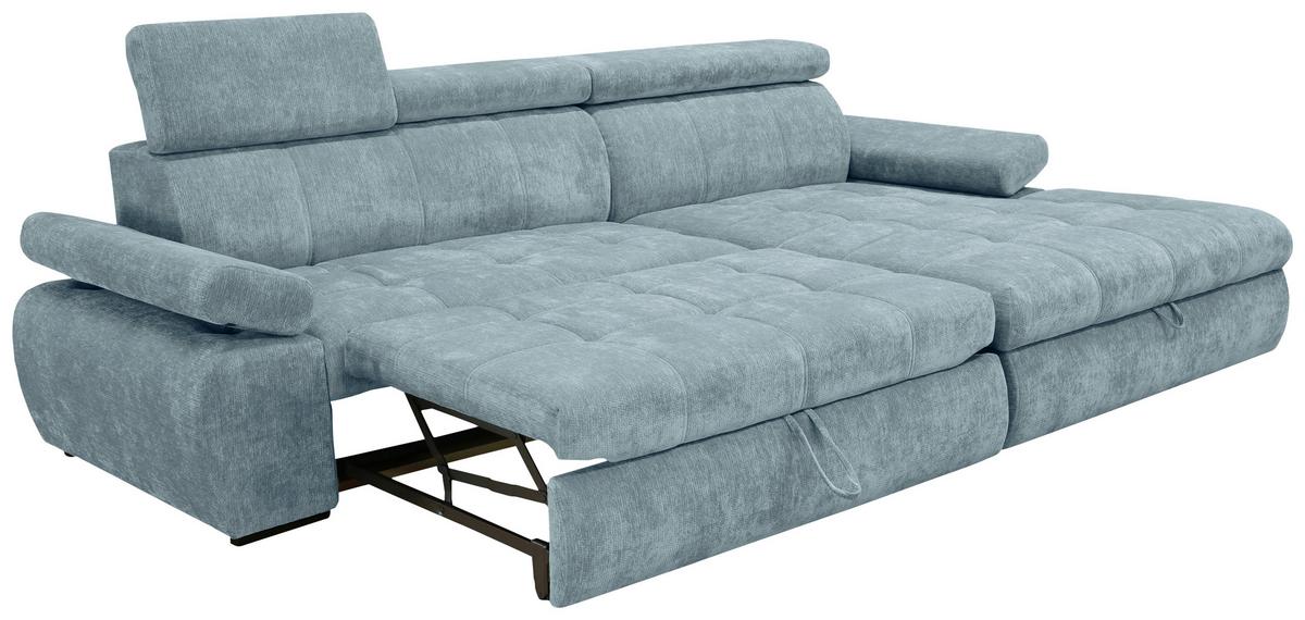 Rohová sedačka VEGAS, pravá, mátově zelená žinylka - černá/mátově zelená, Design, dřevo/textil (294/173cm)