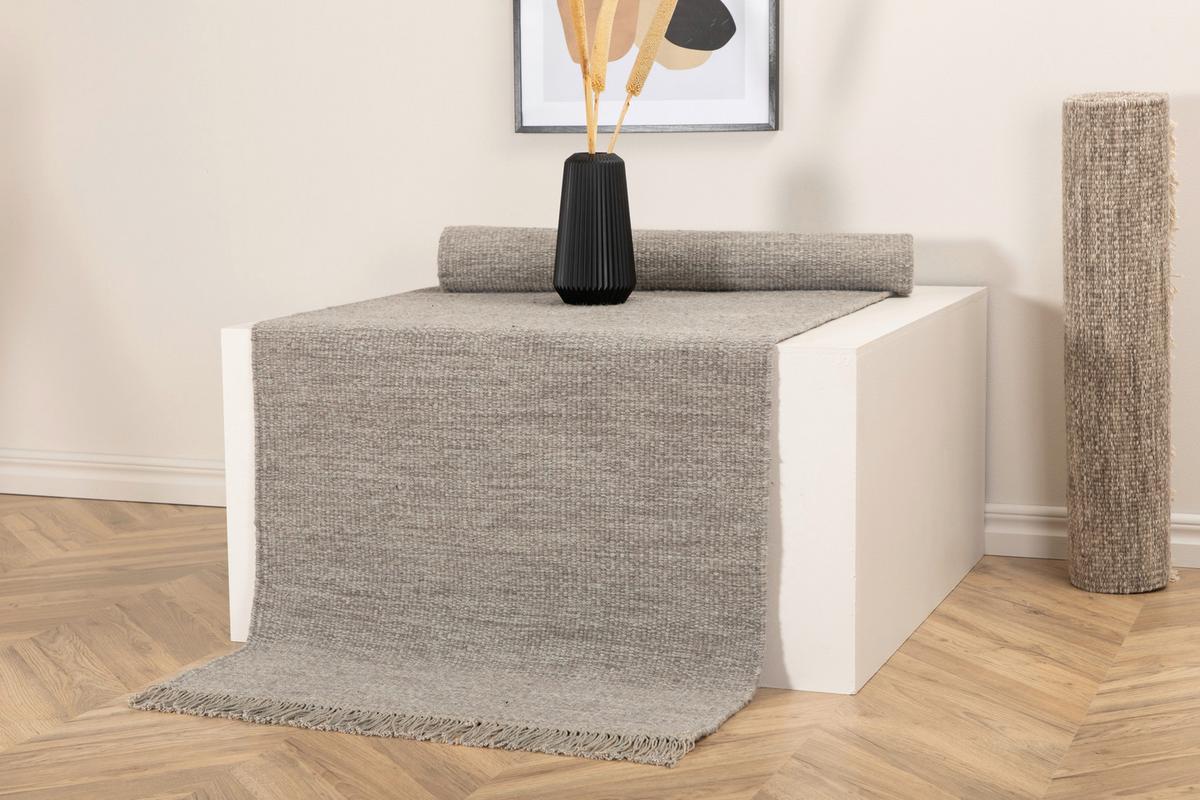 Läufer Cyrus - Grau, LIFESTYLE, Textil (80/250cm) - P & B