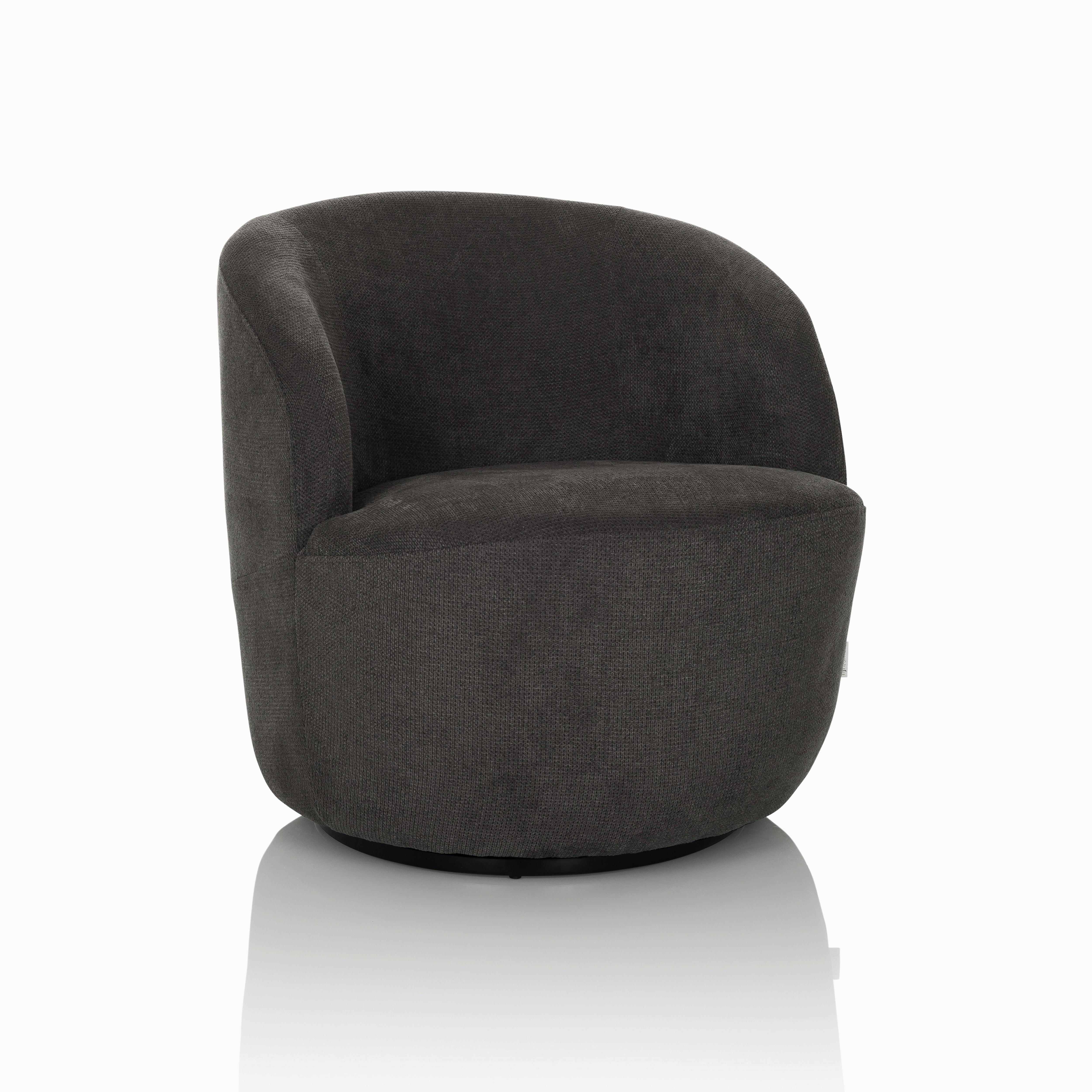 Loungesessel Bramwich Grau B: 65 Cm - Grau, MODERN, Textil (65/70/77cm) - MID.YOU
