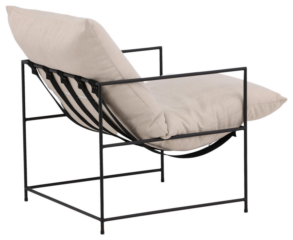 Sessel Sedalia - Weiß, Design, Textil/Metall (68.5/97.5/90cm) - Livetastic