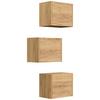 Hängeschrank Limes Eiche Dekor B: 41,4 Cm - Eichefarben, MODERN, Holzwerkstoff (41,4/33,3/25cm) - MID.YOU