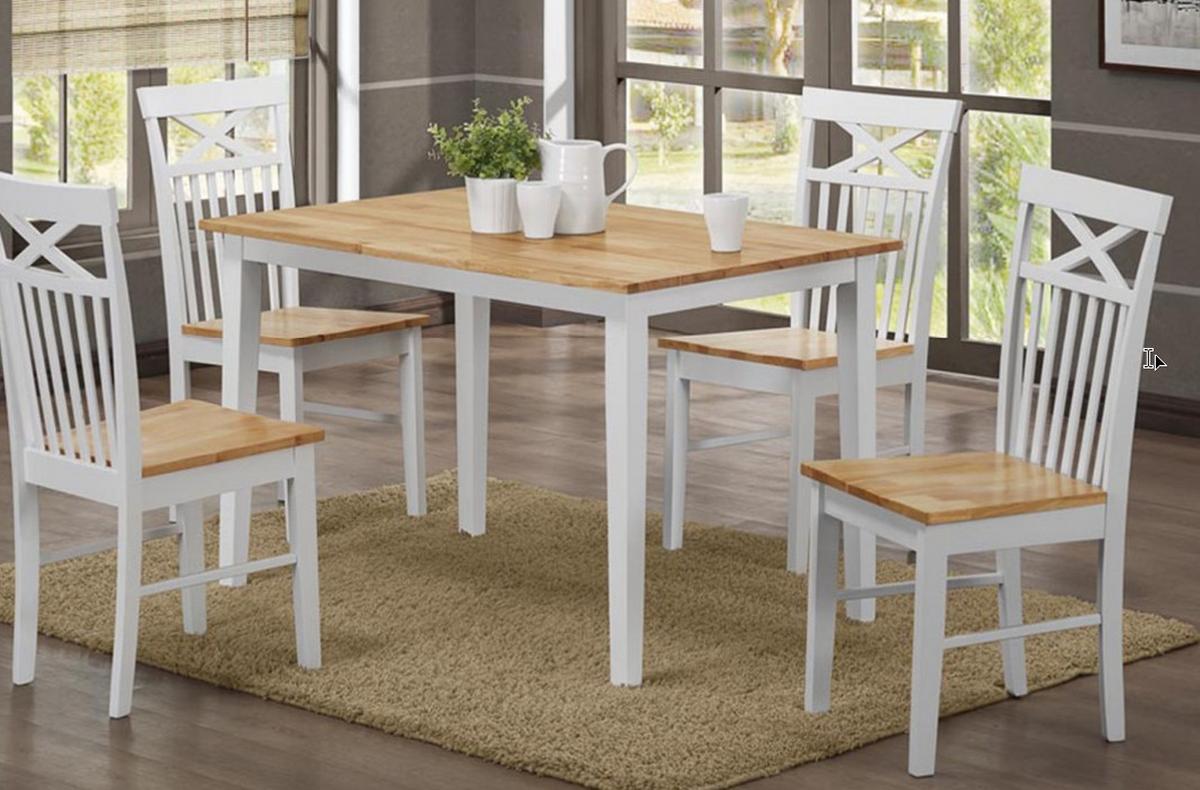 Esstisch Montana Weiß Kieferfarben - Weiß/Kieferfarben, MODERN, Holz/Holzwerkstoff (120/74/75cm) - MID.YOU