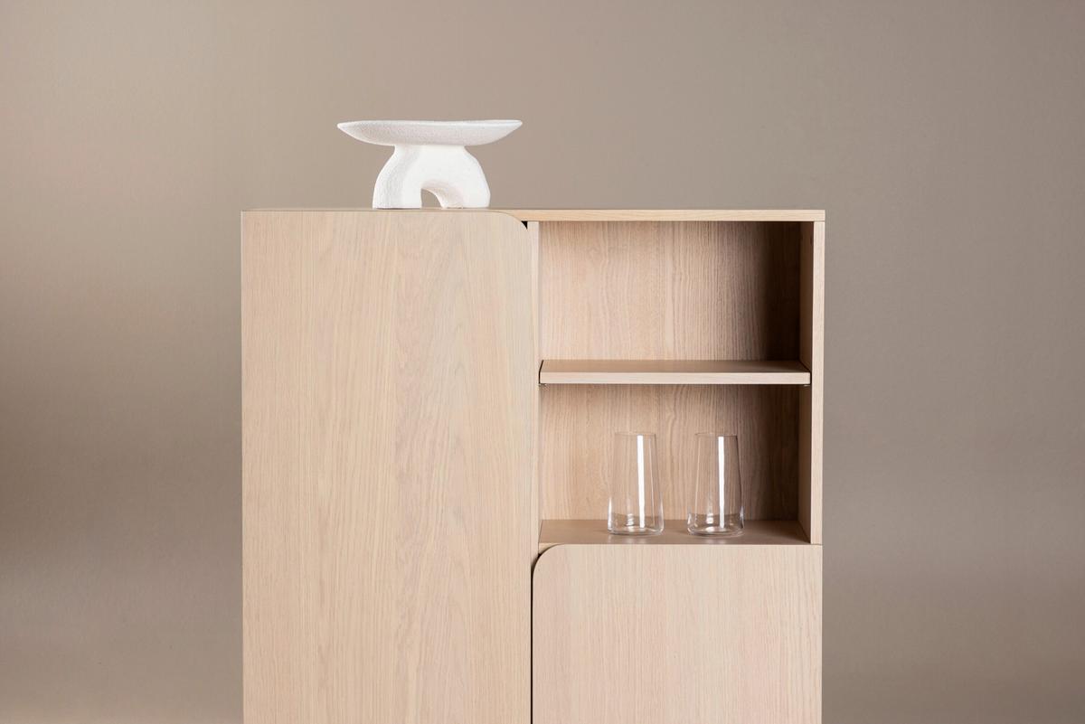 Aktenschrank Tyresö Weiß B: 80 cm - Weiß, MODERN, Holz (80/110/30cm) - Livetastic