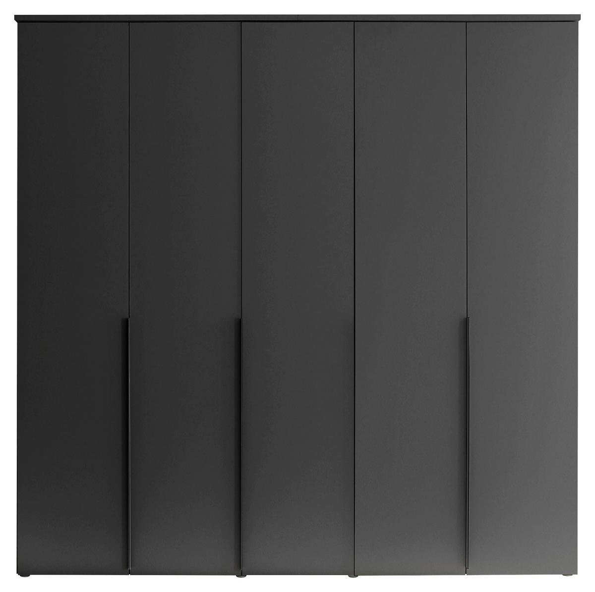 Drehtürenschrank 225 cm Kevo Graphitfarben - Graphitfarben, MODERN, Holzwerkstoff (225/225/52cm) - Carryhome