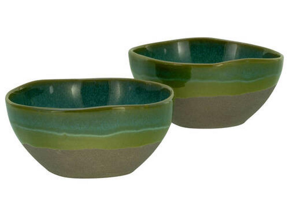 Schale 19678 Bas. Bio Oliv, Poke - Olivgrün, Trend, Keramik - Creatable