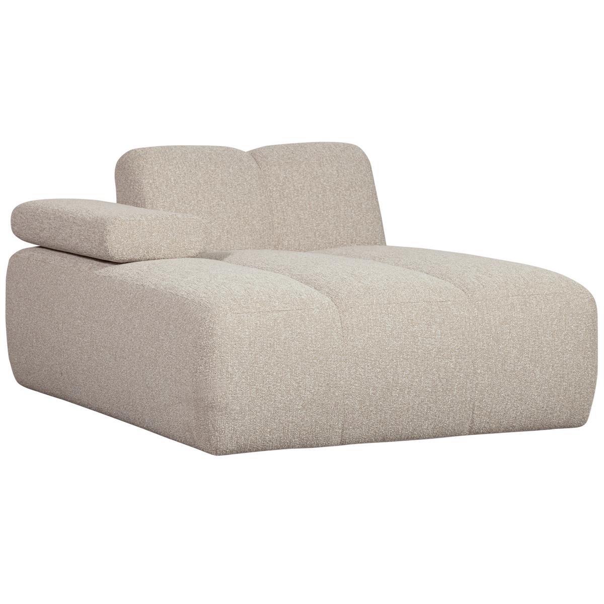 Sofaelement Mojo Beige B: 124cm - Beige/Schwarz, Design, Textil (124/74/162cm) - Livetastic