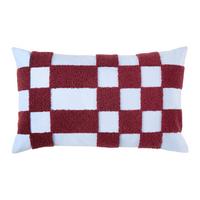 DEKORAČNÝ VANKÚŠ ERIK - modrá/bordová, textil (30/50cm) - Mömax
