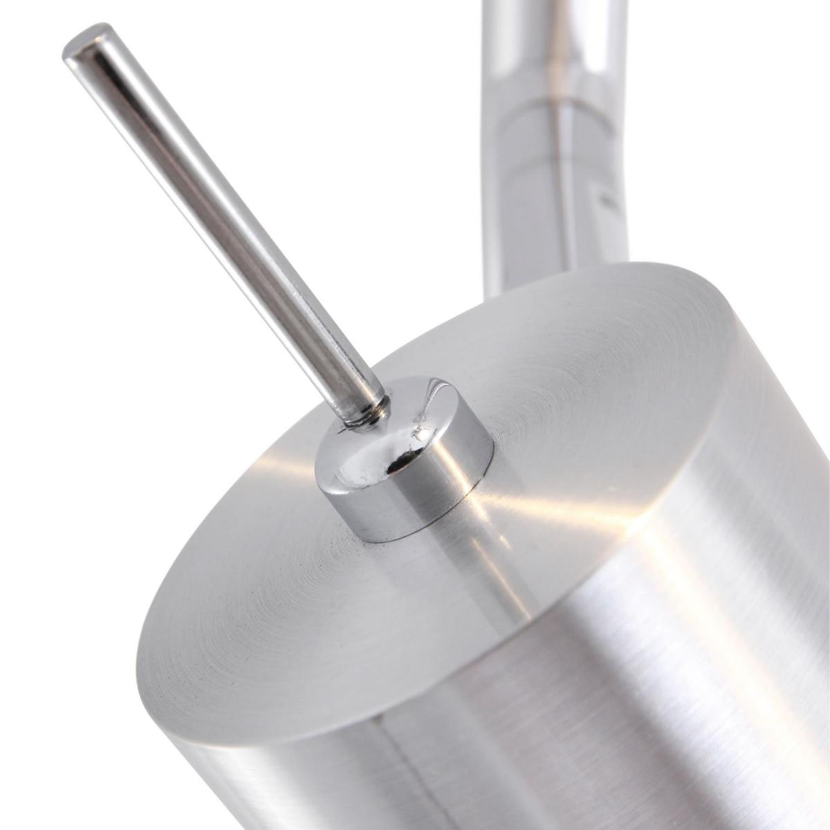 Deckenleuchte Natasja Led - Silberfarben, Trend, Metall (18/12/134cm)