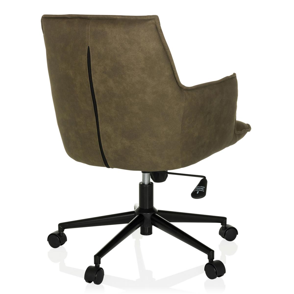 Drehstuhl Solao Life Grün B: 54 cm - Schwarz/Grün, MODERN, Kunststoff/Textil (54/85/70cm) - MID.YOU