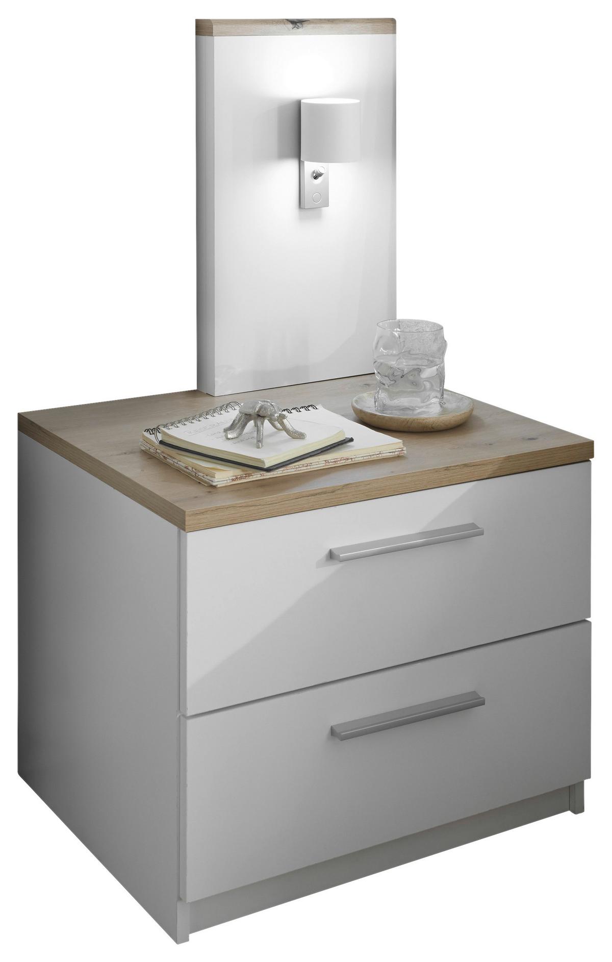 LED-Wandleuchte Kinkiet Rund Modern - Alufarben/Weiß, MODERN, Kunststoff (8/15/9,5cm)