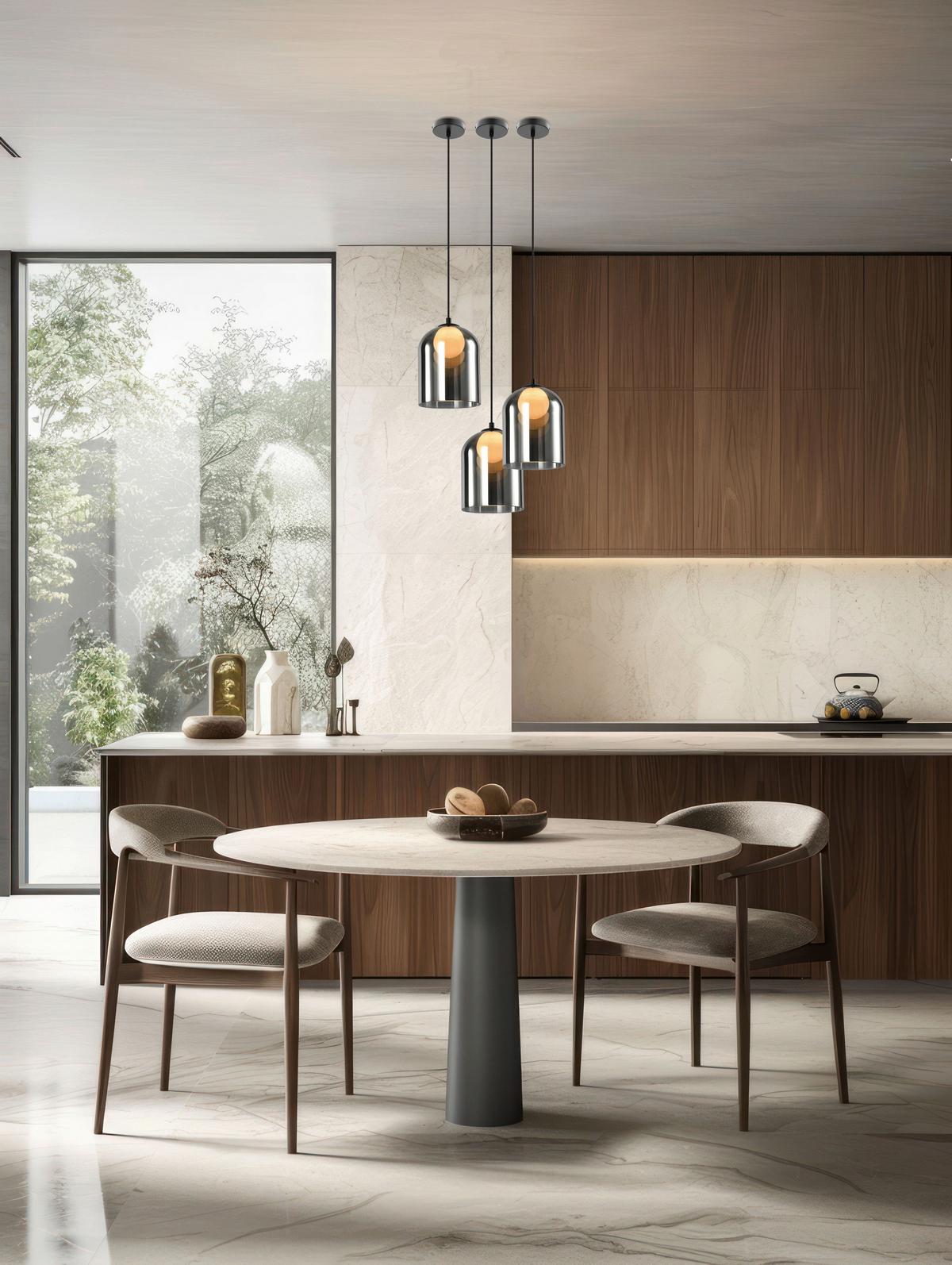 Pendelleuchte 31-38340 Klea - Schwarz/Weiß, Design, Glas/Metall (16/16/100cm)