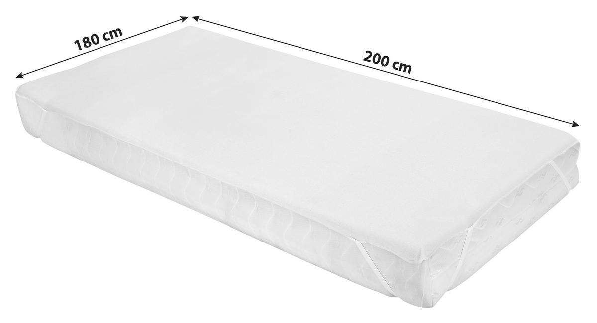 Matracvédő Silke - fehér, Konventionell, textil (180/200cm) - Ele
