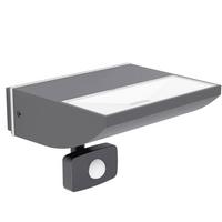 Außenwandleuchte Sorronaro 11w Metall Kunststoff, Wandmontage - Transparent/Schwarz, Design, Kunststoff/Metall (17/12/14cm) - Eglo