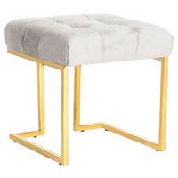 Hocker Rarity 125 Taupe, B: 48 Cm - Design, Textil/Metall (48/48/48cm) - Kayoom