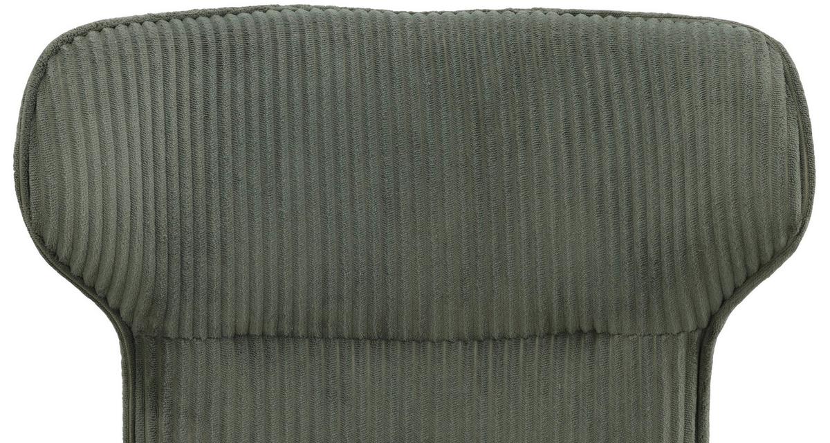 Armlehnstuhl Matilde Grün/Schwarz B: 57 cm - Schwarz/Grün, MODERN, Textil/Metall (57/86/64cm) - Livetastic