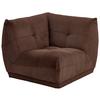 Modul Sofa Giselle Ecke B: 105 Cm Cord Braun - Braun, Trend, Textil (105/80/105cm) - Livetastic