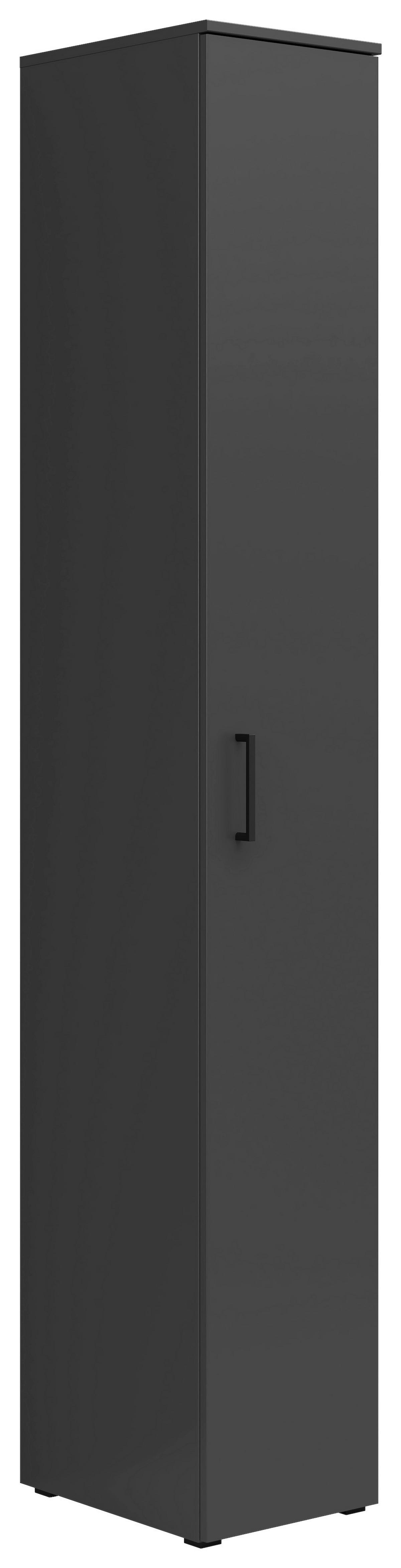 Szekrény Multistauraum - grafitszürke, Modern, faalapú anyag (30/195/40cm) - Carryhome