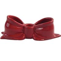 Stabkerzenhalter Linda - Rot, KONVENTIONELL, Keramik (19,8/6,2/6,7cm) - Luca Bessoni