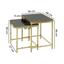 Satztisch Viola 2-Teiliges Set - Goldfarben, Design, Glas/Metall (48/46/36cm) - Livetastic Satztisch Viola 2-Teiliges Set - Goldfarben, Design, Glas/Metall (48/46/36cm) - Livetastic