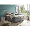 Boxspringbett Mit Topper & Bettkasten 180x200 Tacoma 3 - Hellgrau, KONVENTIONELL, Kunststoff (180/200cm) - MID.YOU