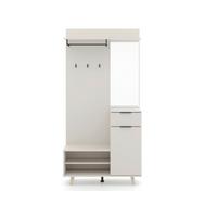 Predsieňový nábytok Amando 2, š: 100 cm - kašmírová, Konventionell, kompozitné drevo (100/204/40cm)