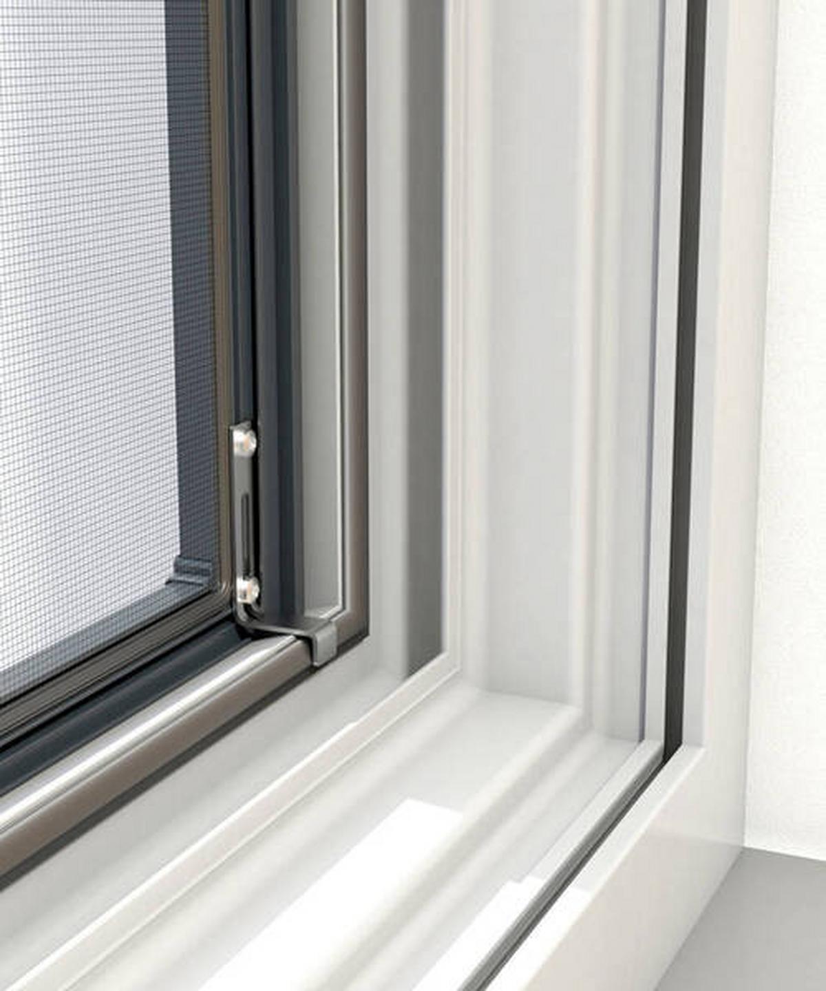 Fliegengitter Fenster 100x120 cm Anthrazit - Anthrazit, Basics, Metall (100/120cm)