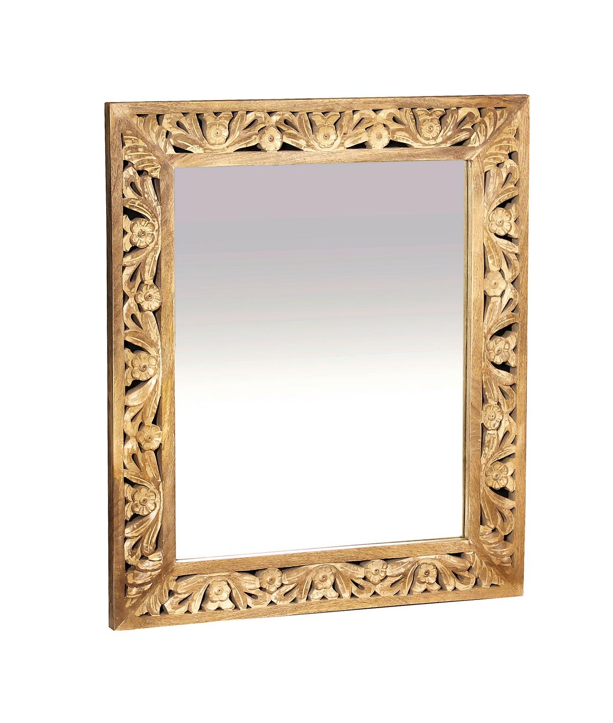 SPIEGEL Naturfarben B: 68cm - Naturfarben, Design, Glas/Holz (68/79/3cm) - MID.YOU