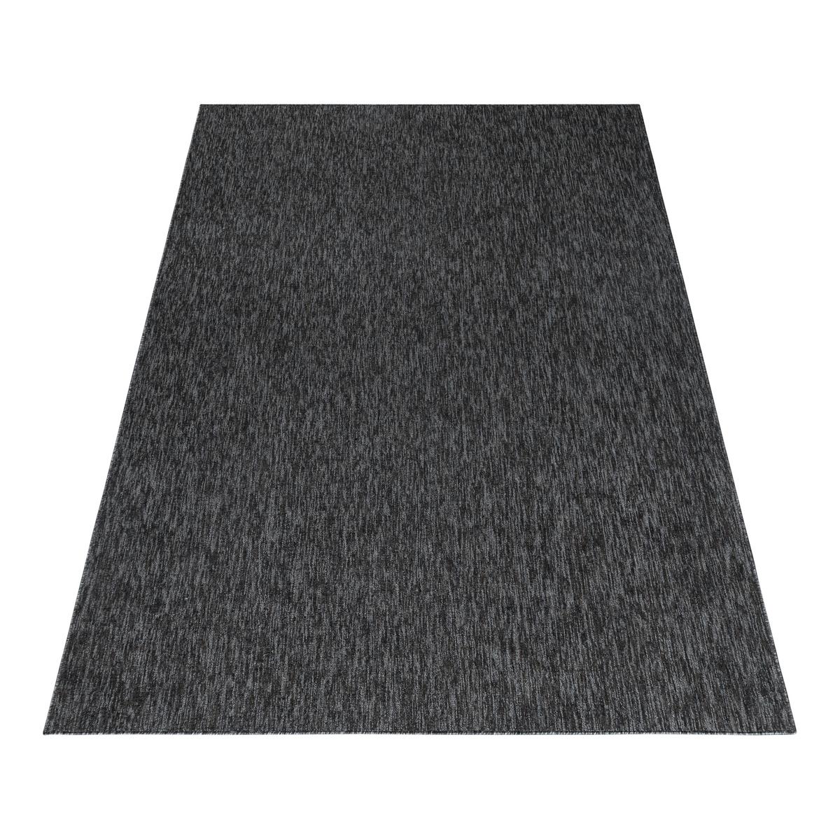 Webteppich Anthrazit Naturfaser Nizza 240x340 cm - Anthrazit, KONVENTIONELL, Textil (240/340cm)